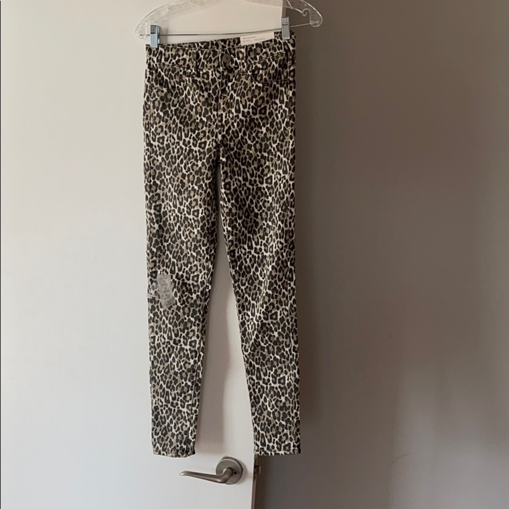 Cheetah print jeans